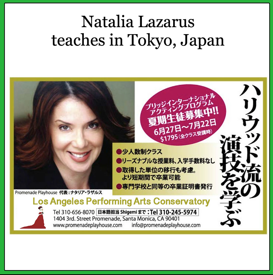 natalia teaches in tokyo japan
